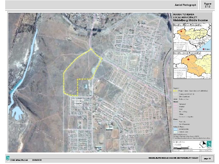 Aerial Photograph MIDDELBURG MIDDLE INCOME 200 FEASIBILITY STUDY CNd. V africa (Pty) Ltd 2018/03/18
