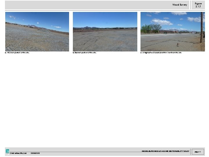 Visual Survey a. Western portion of the site. b. Eastern portion of the site.
