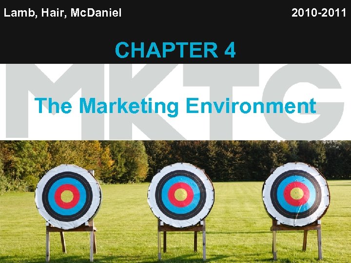 Lamb, Hair, Mc. Daniel 2010 -2011 CHAPTER 4 The Marketing Environment 1 