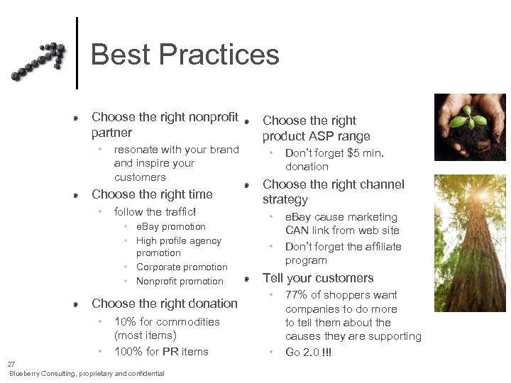 Best Practices Choose the right nonprofit partner • resonate with your brand inspire your