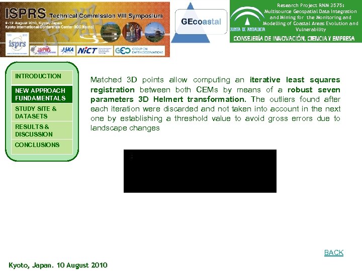 Research Project RNM 3575: Multisource Geospatial Data Integration and Mining for the Monitoring and