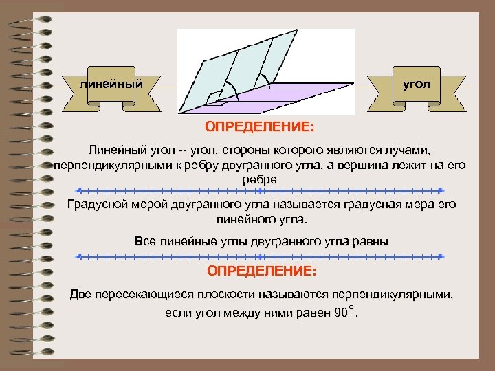 Линейный угол. Определение линейного угла. Ребро линейного угла. Линейный угол перпендикулярность\. Градусной мерой двугранного угла называется градусная мера его.