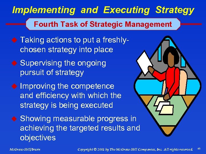 Implementing and Executing Strategy Fourth Task of Strategic Management u Taking actions to put