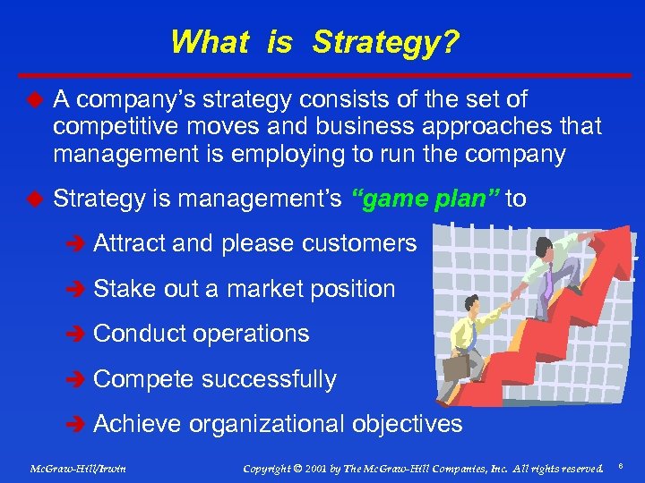 What is Strategy? u A company’s strategy consists of the set of competitive moves