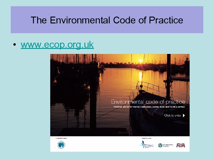 The Environmental Code of Practice • www. ecop. org. uk 