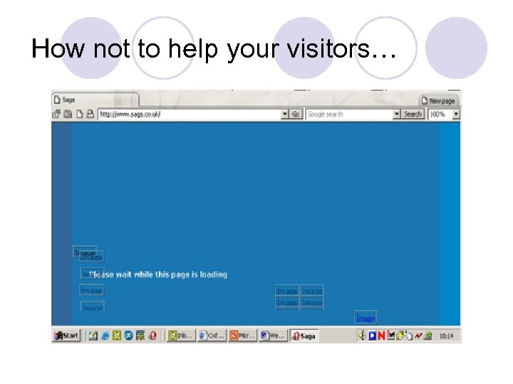 How not to help your visitors… 