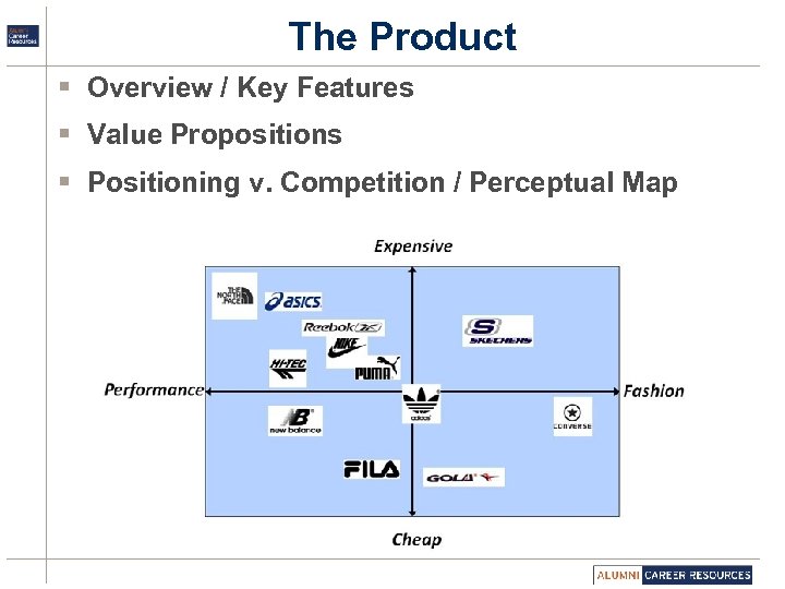 The Product § Overview / Key Features § Value Propositions § Positioning v. Competition