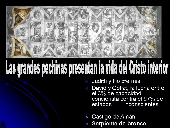 Judith y Holofernes David y Goliat, la lucha entre el 3% de capacidad concientita