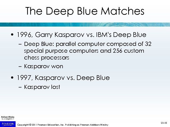 The Deep Blue Matches • 1996, Garry Kasparov vs. IBM's Deep Blue – Deep