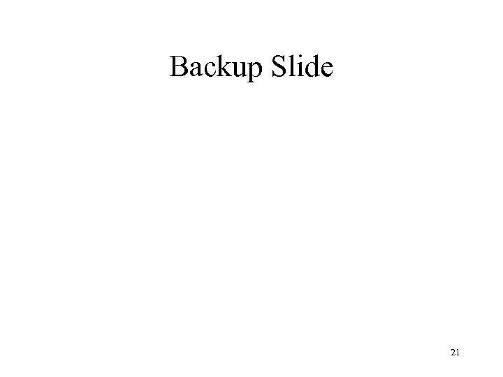 Backup Slide 21 
