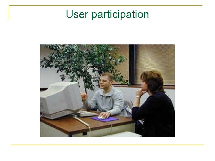 User participation 
