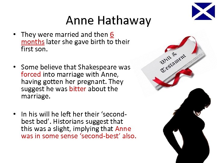 Anne Hathaway • They were married and then 6 months later she gave birth