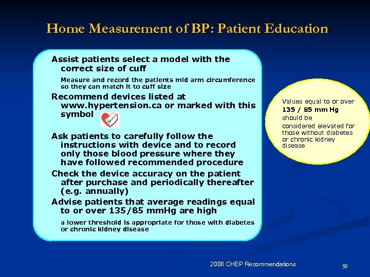 Home Measurement of BP: Patient Education Assist patients select a model with the correct