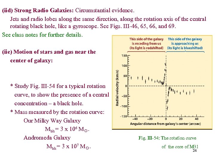 (iid) Strong Radio Galaxies: Circumstantial evidence. Jets and radio lobes along the same direction,