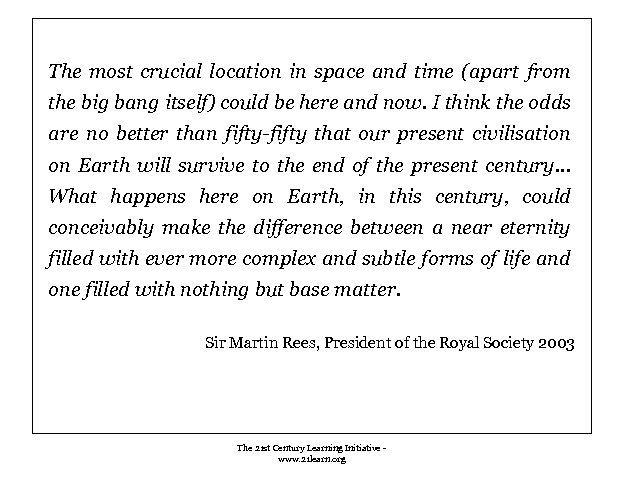 The most crucial location in space and time (apart from the big bang itself)