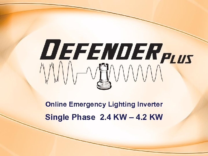 Online Emergency Lighting Inverter Single Phase 2. 4 KW – 4. 2 KW 