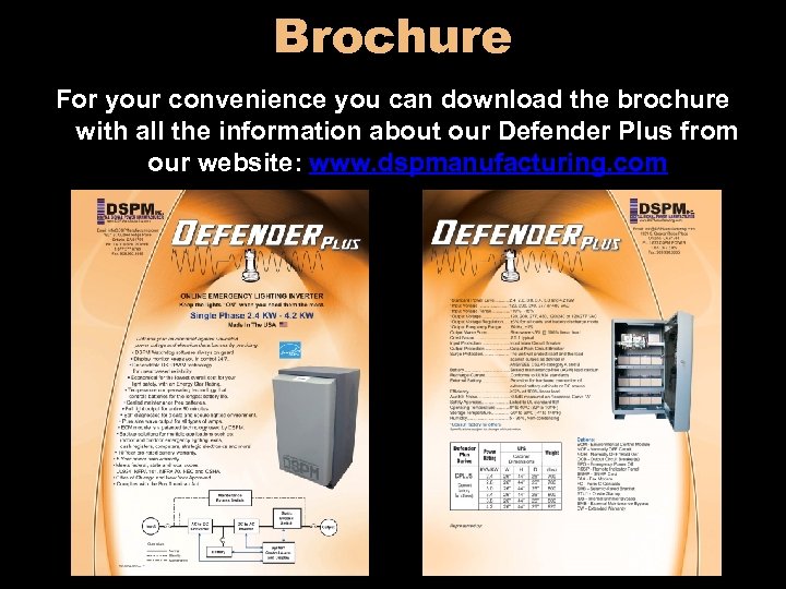 Brochure For your convenience you can download the brochure with all the information about
