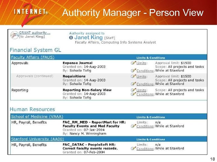 Authority Manager - Person View 18 