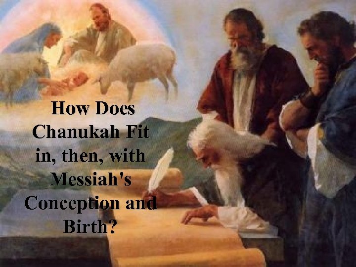 How Does Chanukah Fit in, then, with Messiah's Conception and Birth? 