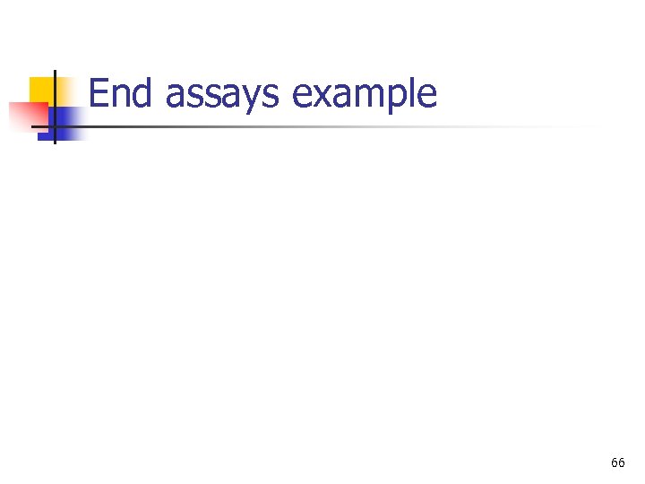 End assays example 66 