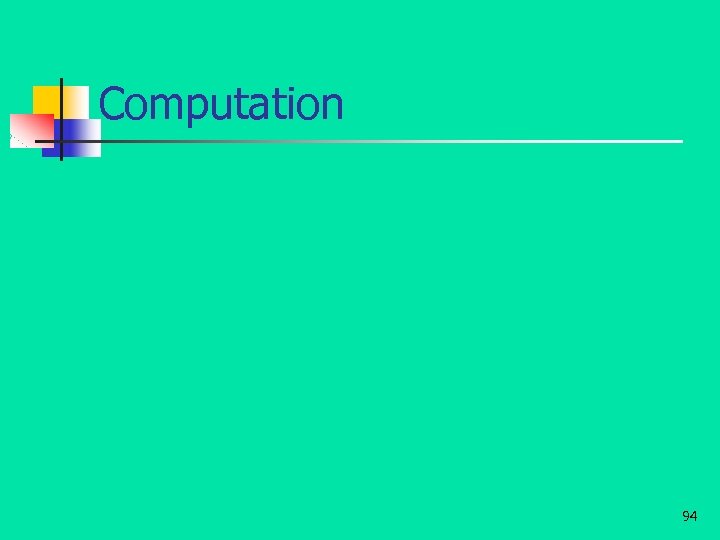 Computation 94 