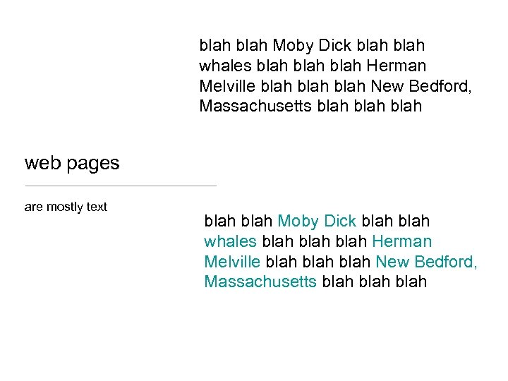 blah Moby Dick blah whales blah Herman Melville blah New Bedford, Massachusetts blah web