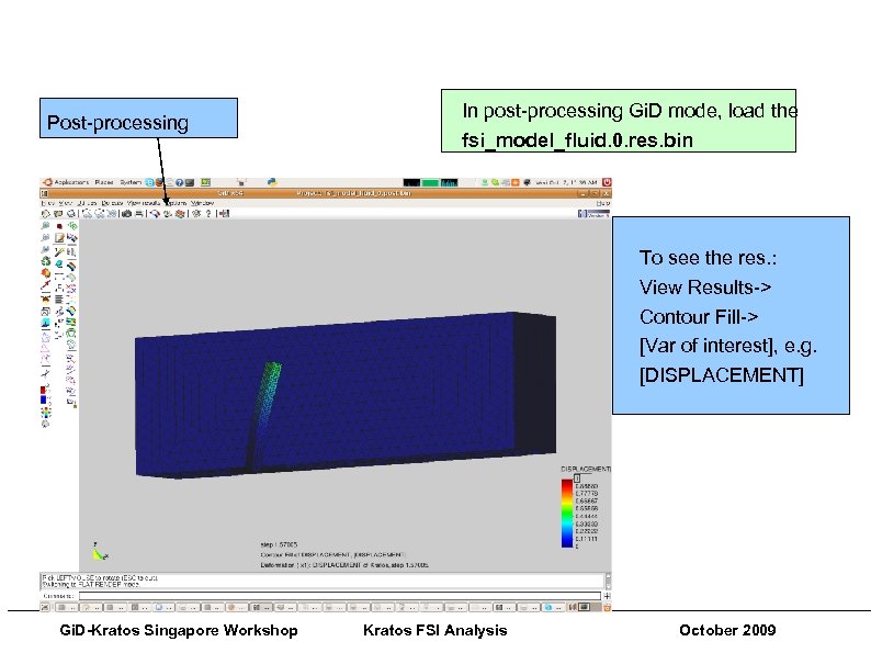 Gi. D-Kratos Singapore Workshops Pre and Post Processing Techniques Post-processing In post-processing Gi. D