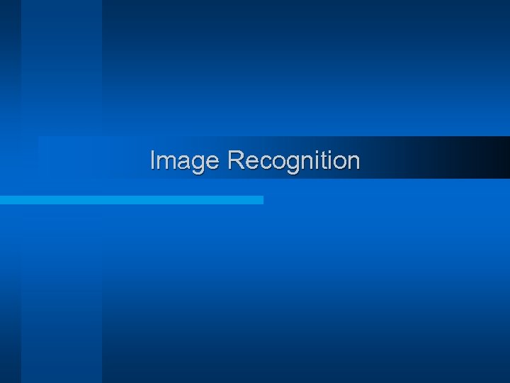 Image Recognition 