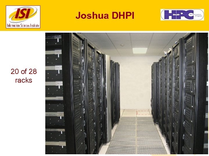 Joshua DHPI 20 of 28 racks 