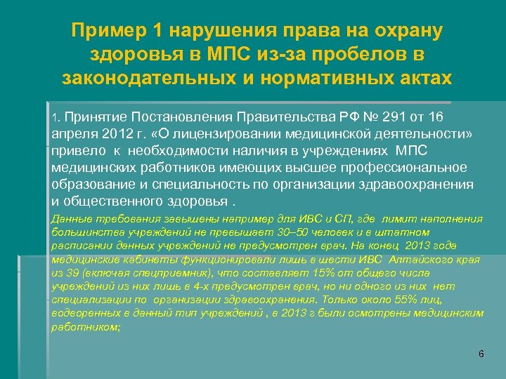 Ответственность в сфере охраны здоровья презентация