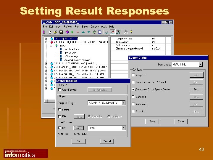 Setting Result Responses 48 