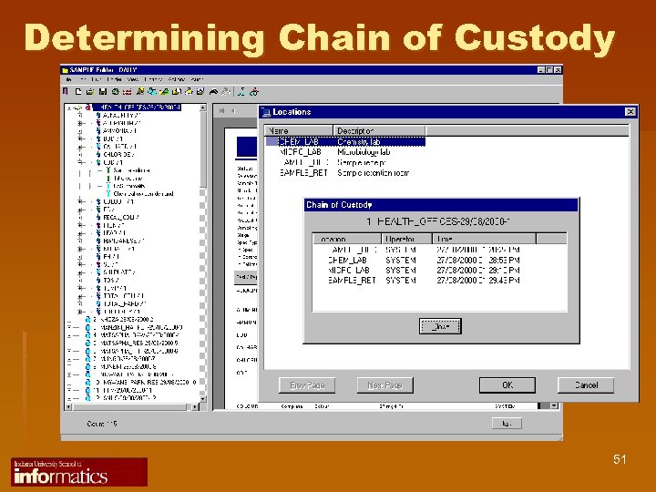 Determining Chain of Custody 51 