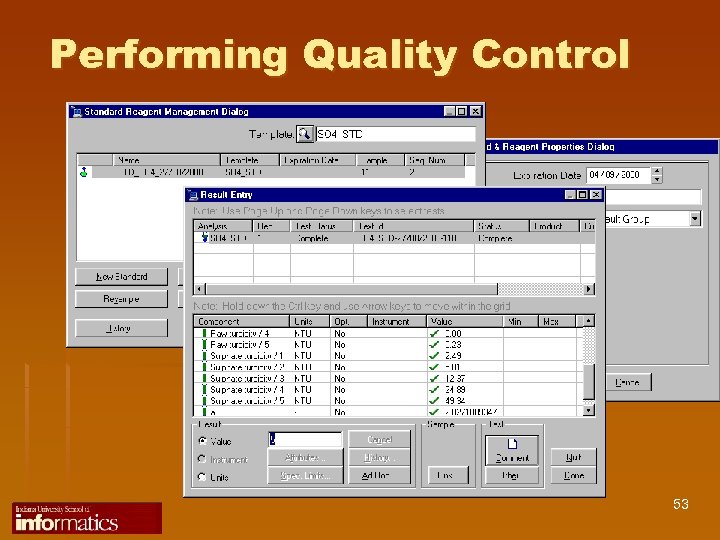 Performing Quality Control 53 