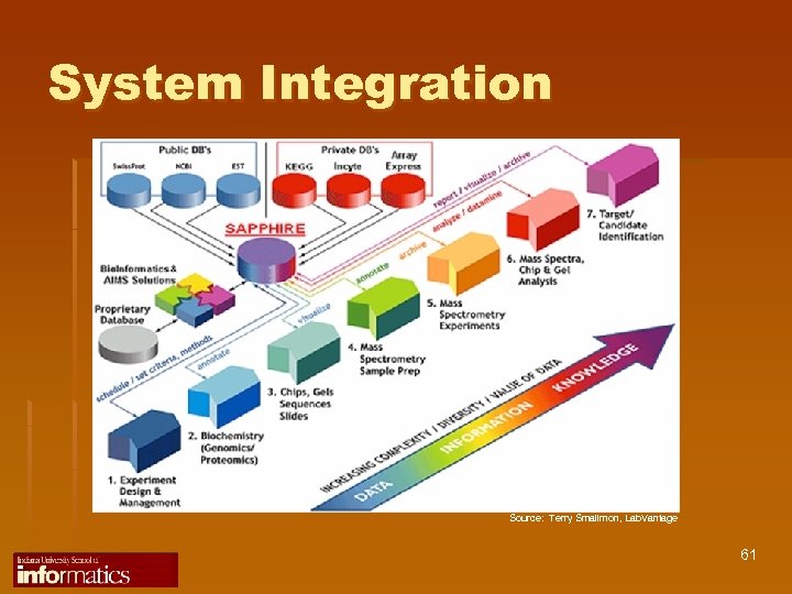 System Integration Source: Terry Smallmon, Lab. Vantage 61 