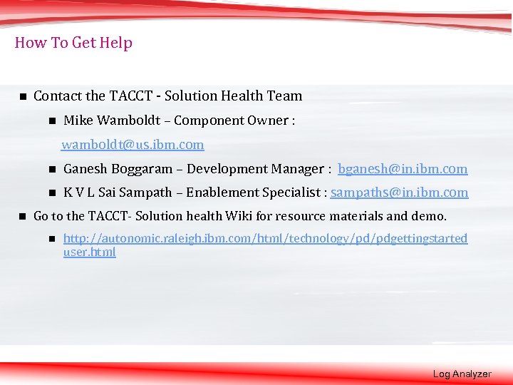 How To Get Help n Contact the TACCT - Solution Health Team n Mike