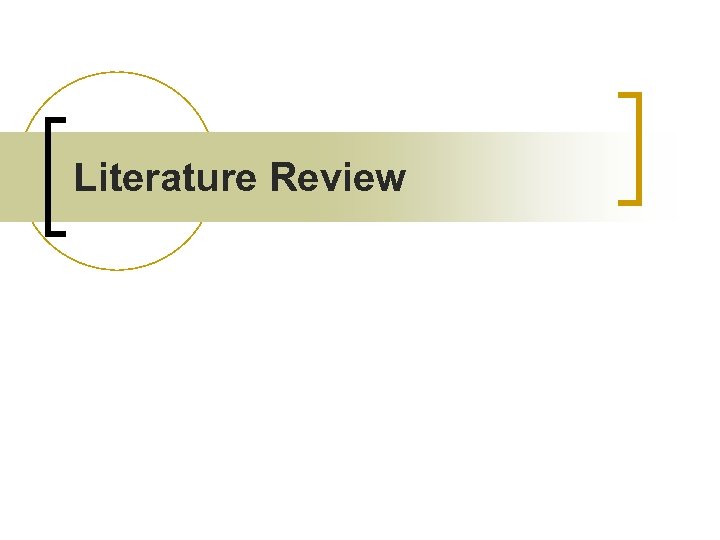 Literature Review 