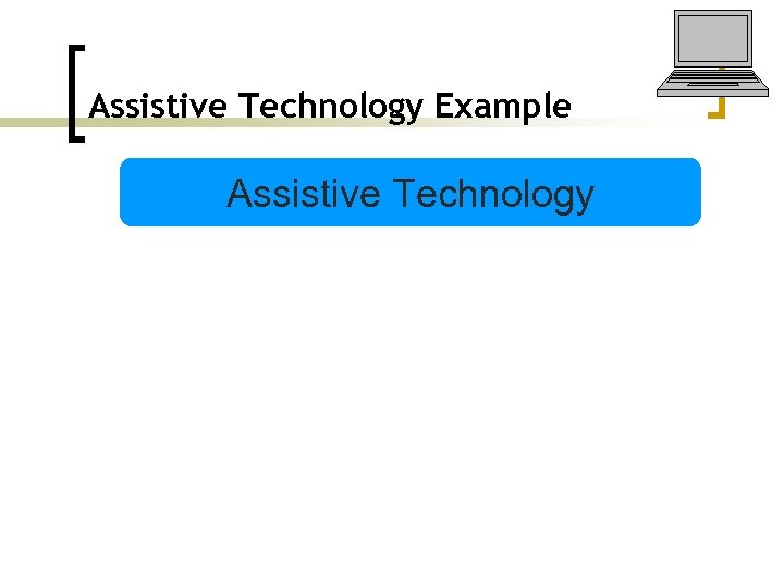 Assistive Technology Example Assistive Technology 