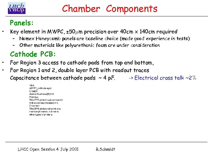 Chamber Components Panels: • Key element in MWPC, ± 50 m precision over 40