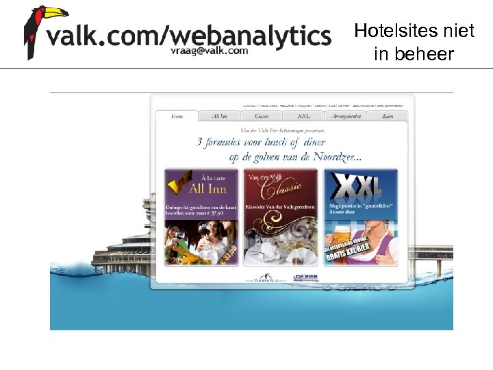 Hotelsites niet in beheer 