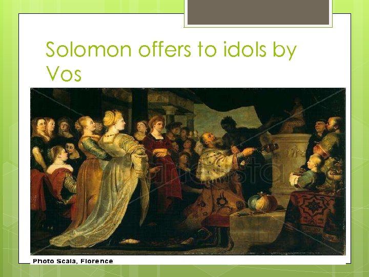 Solomon offers to idols by Vos 