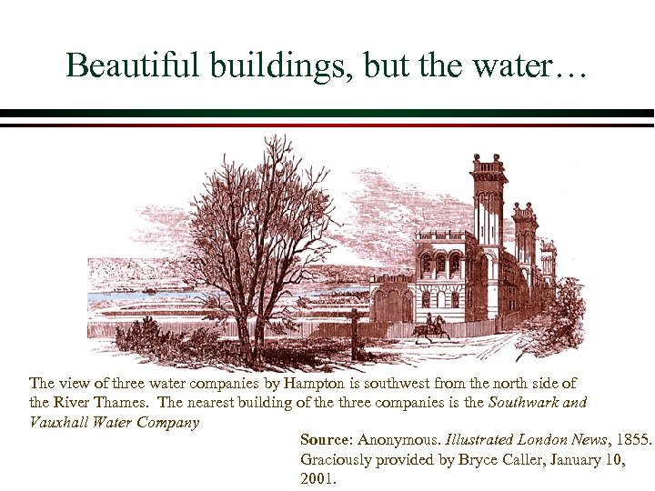 Beautiful buildings, but the water… The view of three water companies by Hampton is