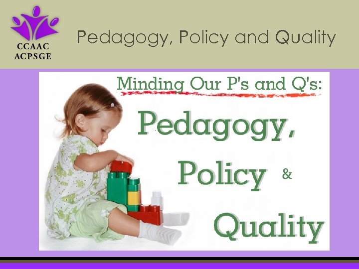 Pedagogy, Policy and Quality 