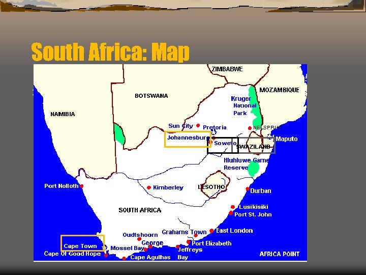 South Africa: Map Ü 