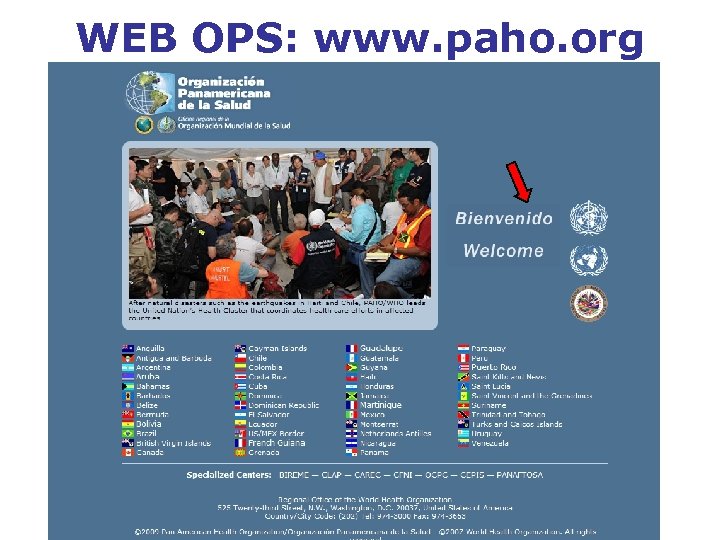 WEB OPS: www. paho. org 