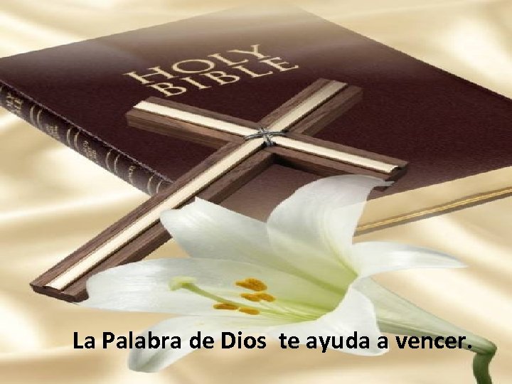 La Palabra de Dios te ayuda a vencer. 