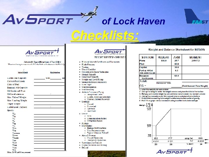 of Lock Haven Checklists: 