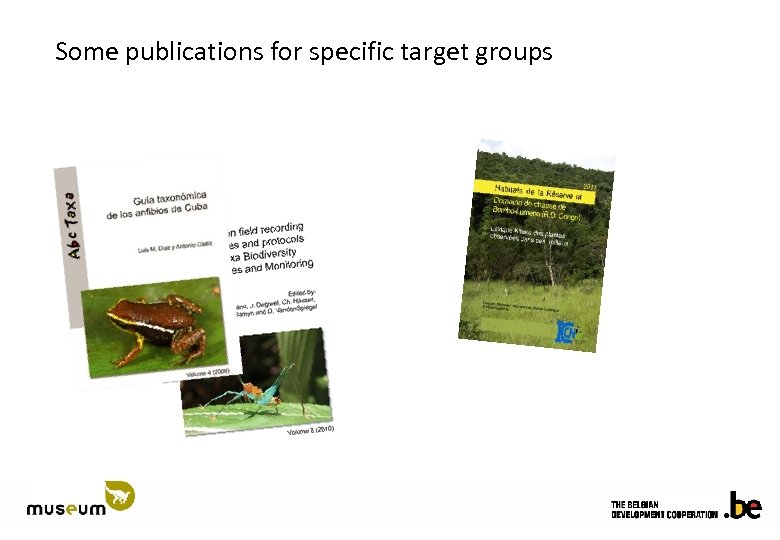 Some publications for specific target groups 