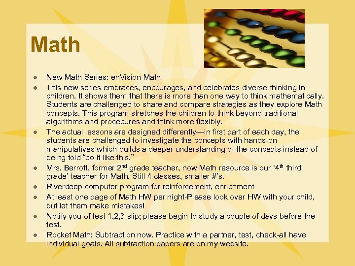 Math l l l l New Math Series: en. Vision Math This new series