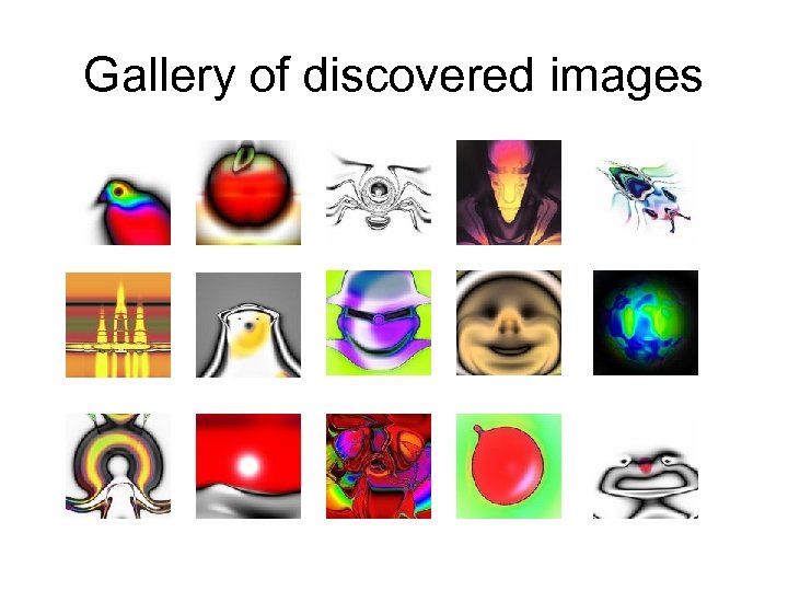 Gallery of discovered images 