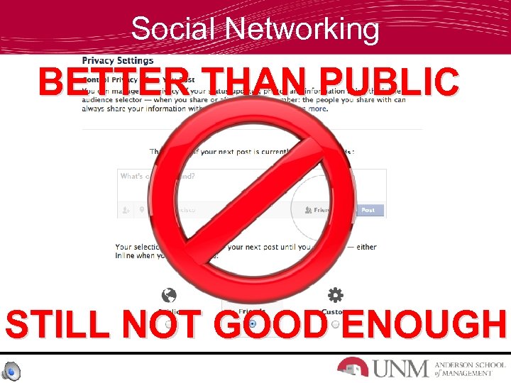 Social Networking BETTER THAN PUBLIC STILL NOT GOOD ENOUGH 